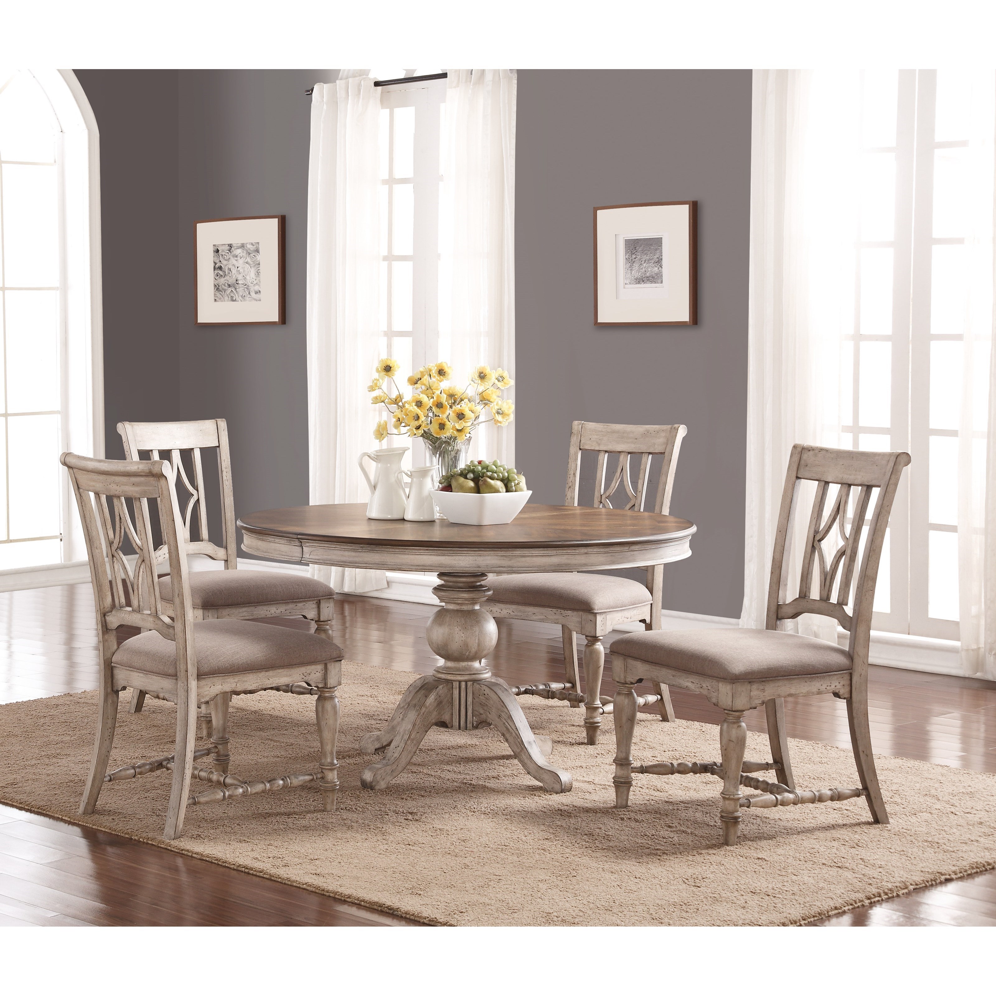Flexsteel Wynwood Collection Plymouth W1147834 Pedestal Dining Table